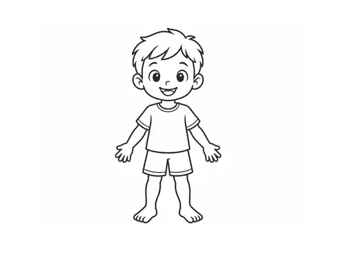 My body · Coloring page