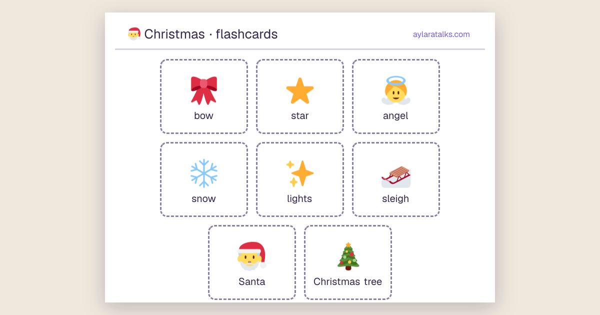 Christmas · Flashcards