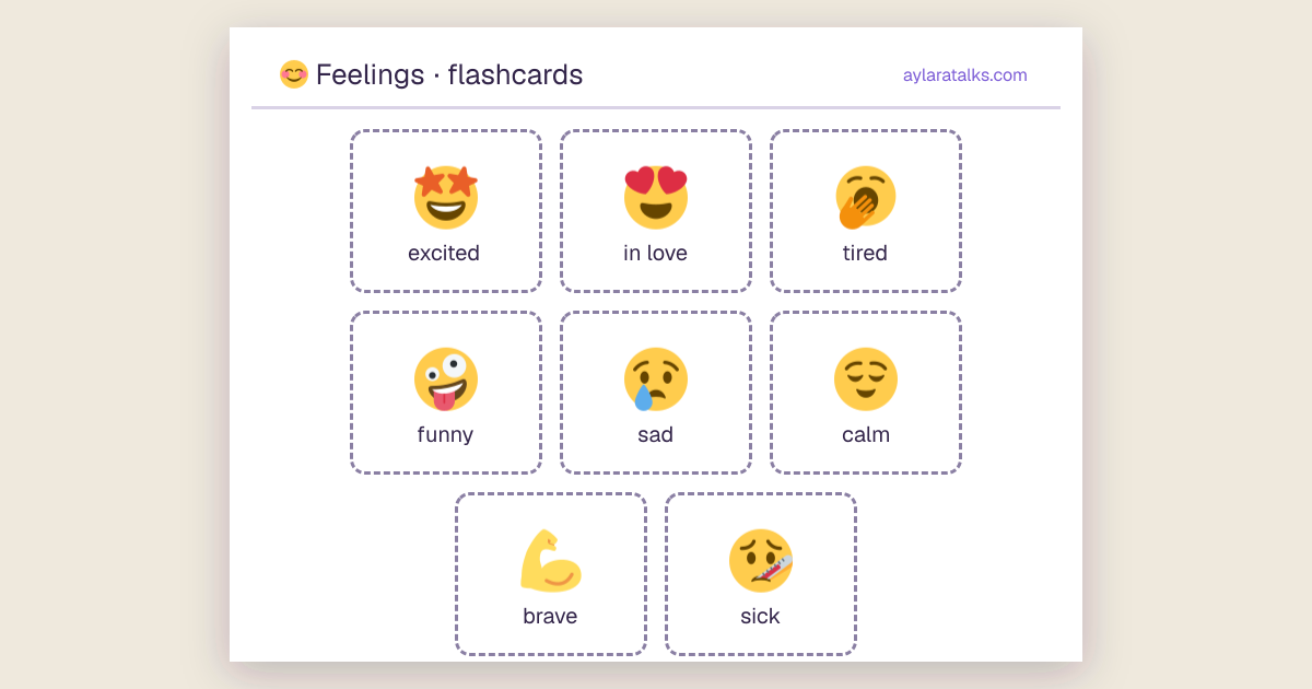 Feelings · Flashcards