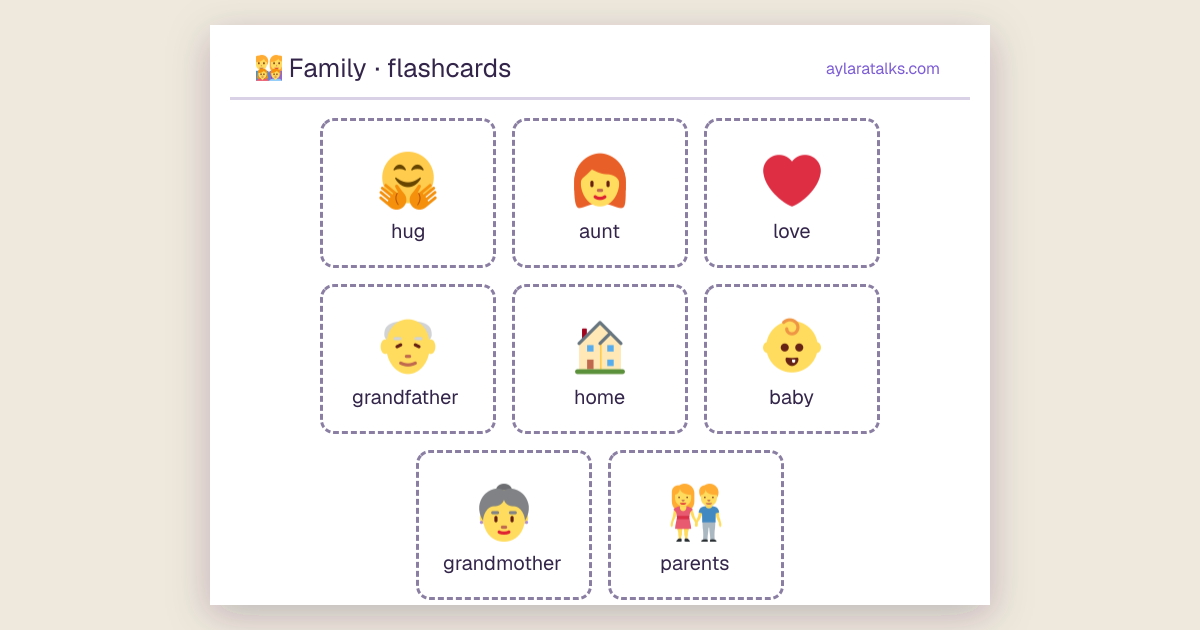 Family · Flashcards