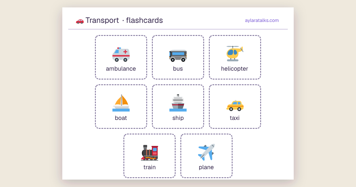 Transport · Flashcards